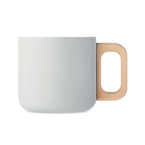 Mug double paroi avec poignée bois 350ml "Isolde"