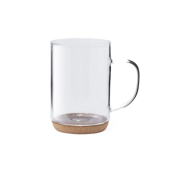 Mug en verre et liège 450ml "Kiev"