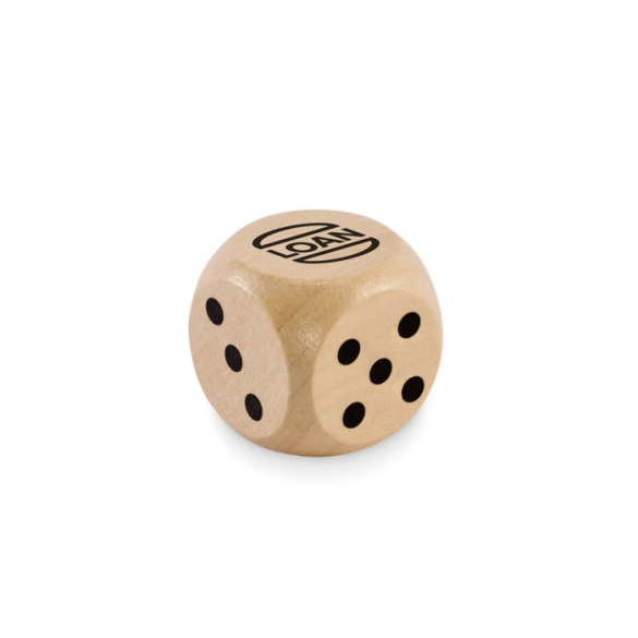 DADIN, Dés en bois Schima 3cm dia