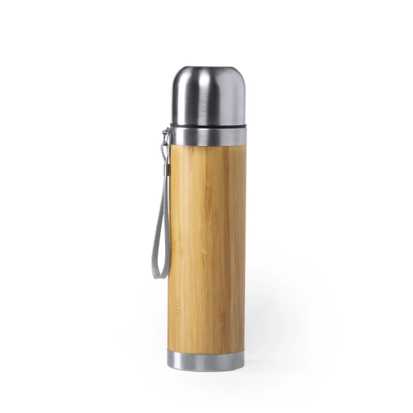 Bouteille thermos finition bambou 420ml "Cambrai"