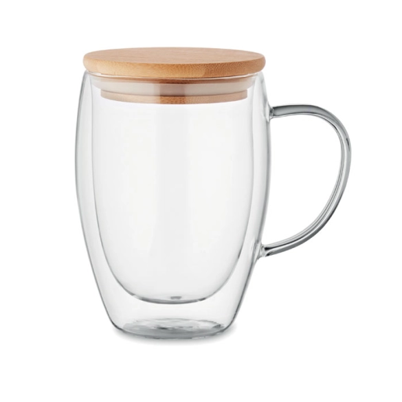 Mug en verre double paroi 350ml "Avelis"