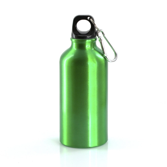 Bouteille aluminium avec mousqueton 400ml "Canova"