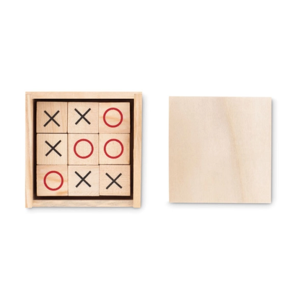 TIC TAC TOE, Jeu de morpion en bois