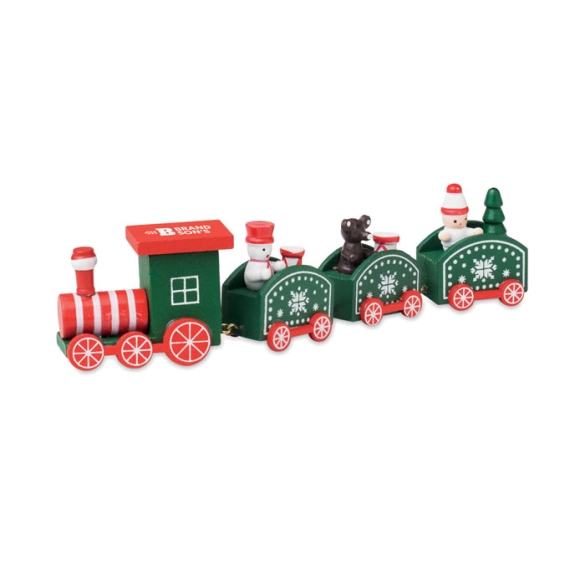 JUNA, Train de Noël en bois