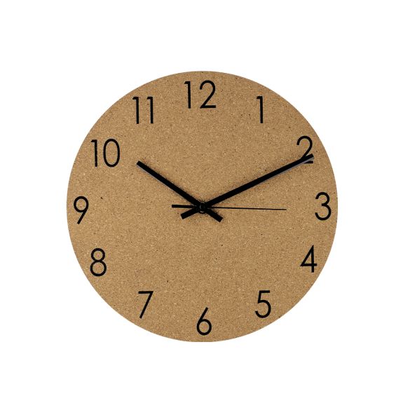 Horloge murale en liège "Hige"