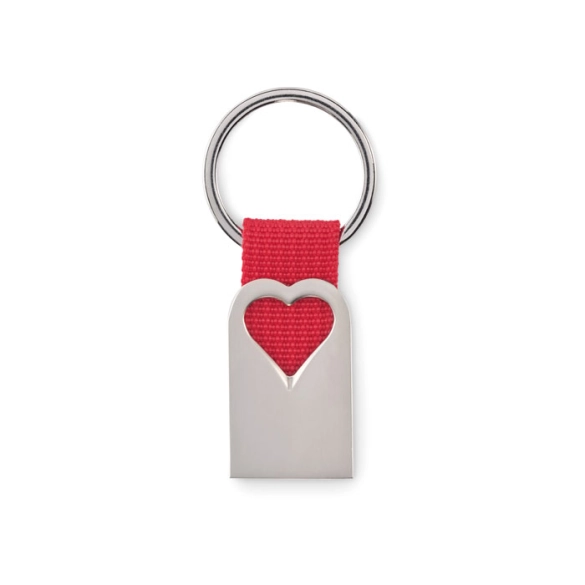 Porte-clés coeur en métal "Fevre"