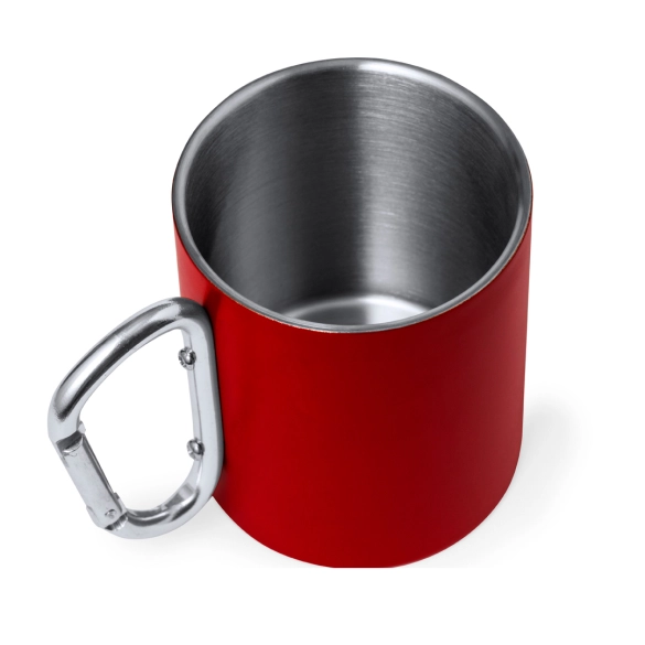 Tasse inox recyclé anse mousqueton 300ml "Trona"