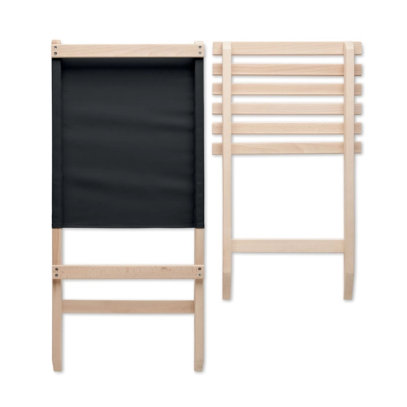 MARINERO, Chaise de plage pliable en bois