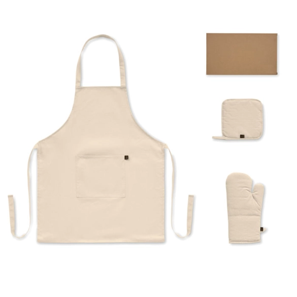 GALA SET, Set de cuisine en coton recyclé