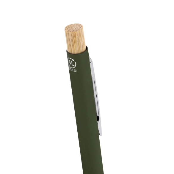 Stylo avec corps en caoutchouc mat "Merosif"