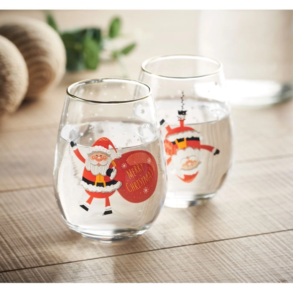 NOEL, Set de 2 verres de Noël