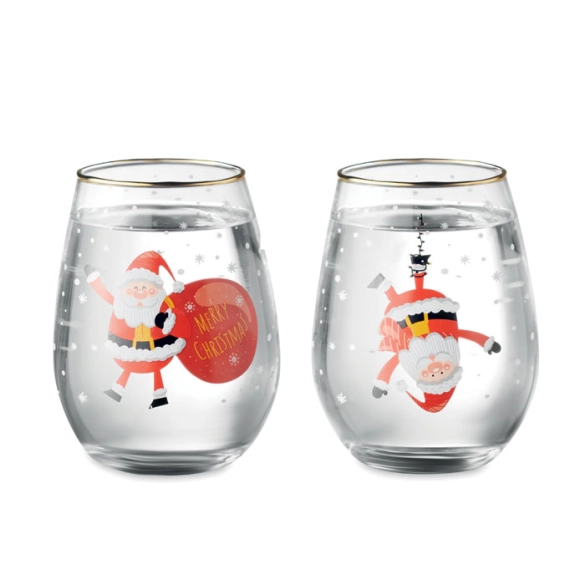 NOEL, Set de 2 verres de Noël