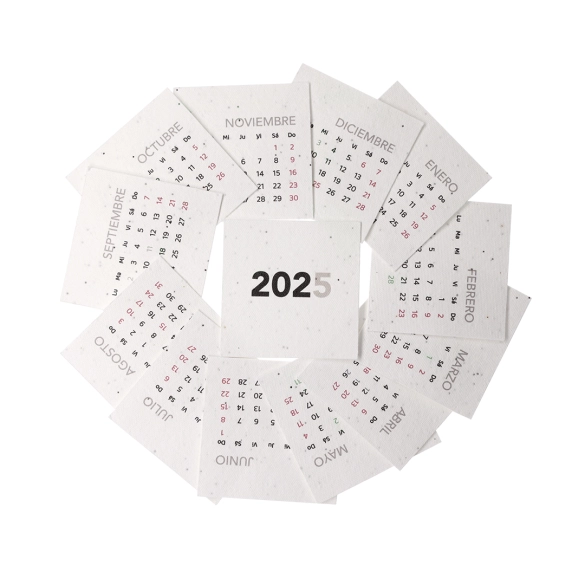 Calendrier Bureau Ensemencé Krily