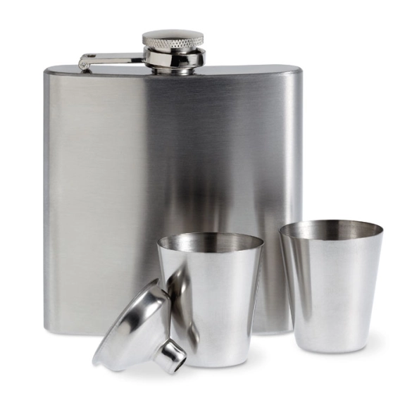 SLIMMY FLASK SET, Flacon de poche avec gobelets