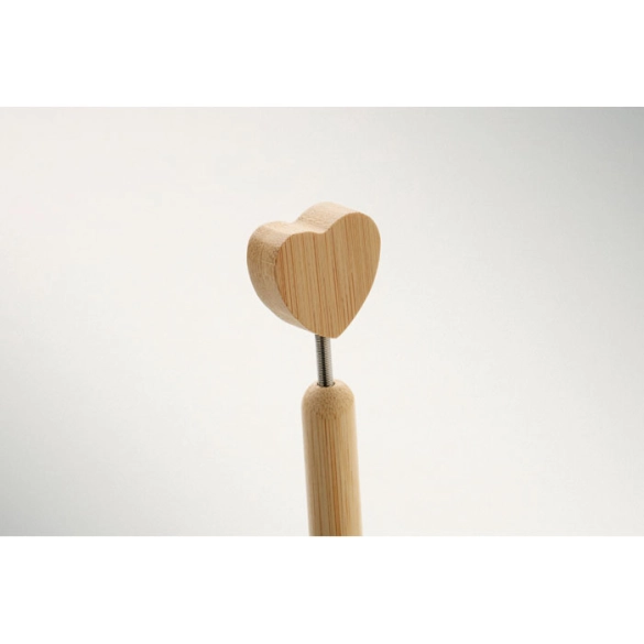 CORAPEN, Stylo à bille cœur en bambou