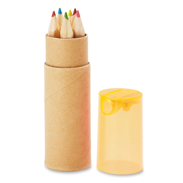 PETIT LAMBUT, Tube de 6 crayons de couleur