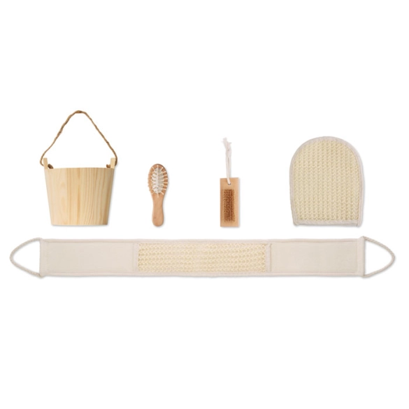 SELFCARE, Coffret de bain baquet en bois