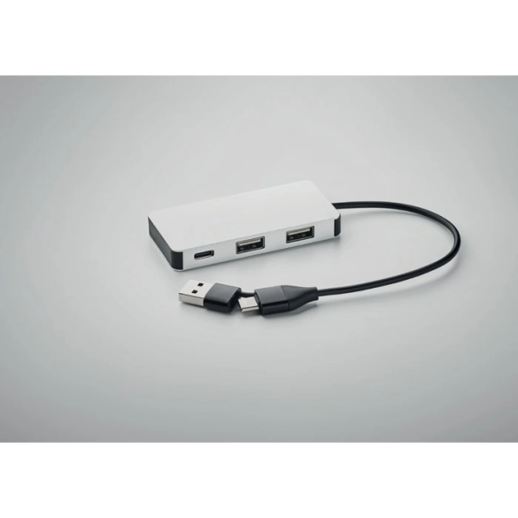 HUB-C, Hub USB 3 ports avec câble 20cm