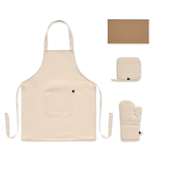 GALA SET, Set de cuisine en coton recyclé