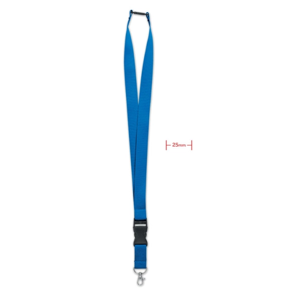 WIDE LANY, Lanyard crochet métal 25mm