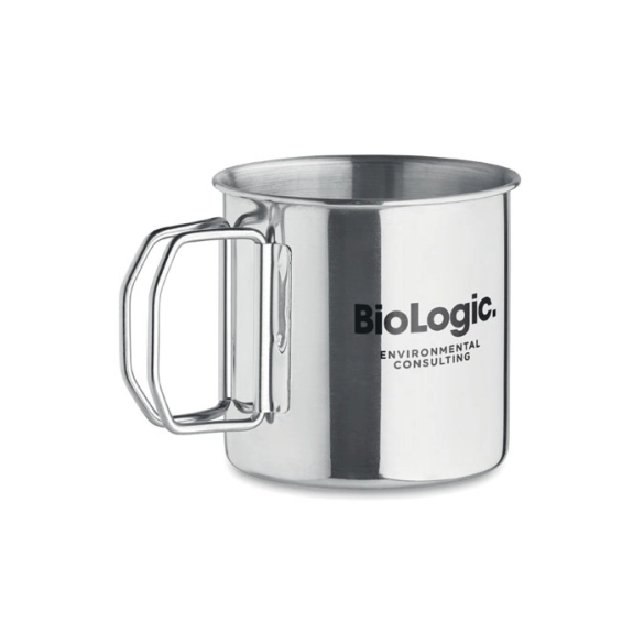 Mug acier inox avec poignée pliable 330ml "Bonus"