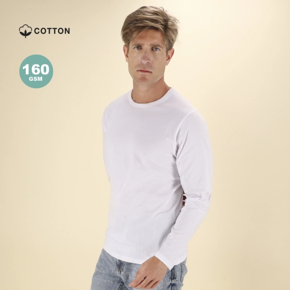 T-shirt manches longues blanc 160gr "blankins"