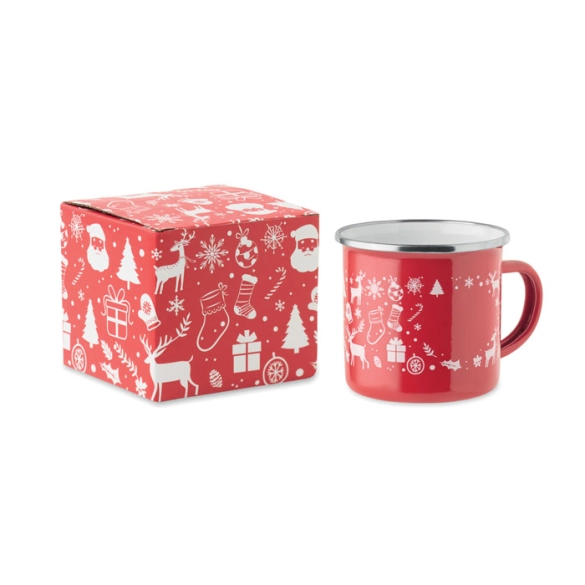 SEASOMEL, Mug de Noël en émail 300ml
