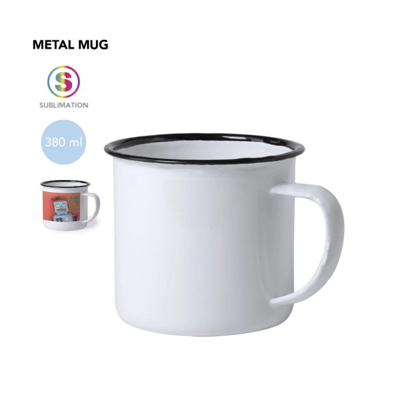 Mug vintage spécial sublimation 380ml "Santi"