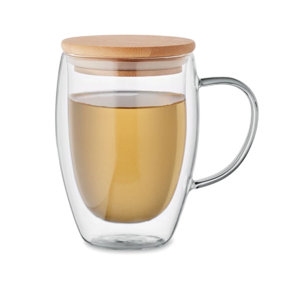 Mug en verre double paroi 350ml "Avelis"