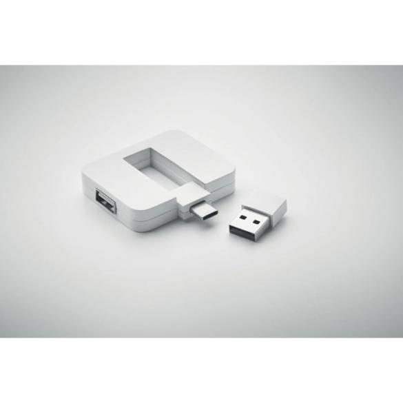 SQUARE-C, Hub USB 4 ports et câble 20cm