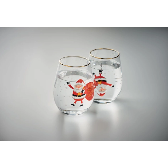 NOEL, Set de 2 verres de Noël