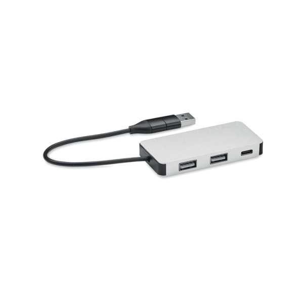 HUB-C, Hub USB 3 ports avec câble 20cm