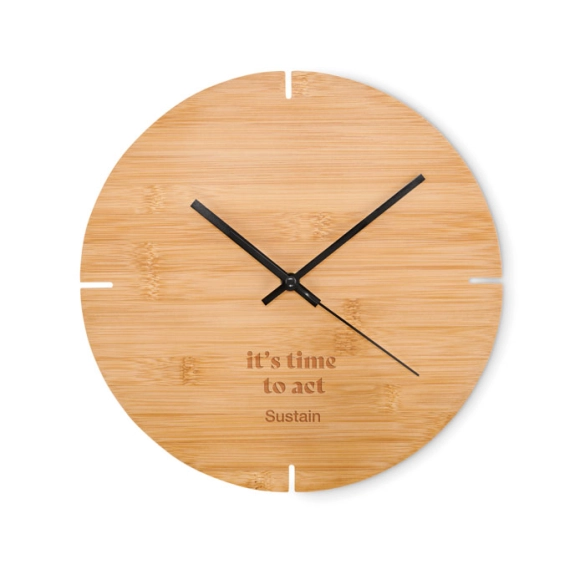 ESFERE, Horloge murale en bambou