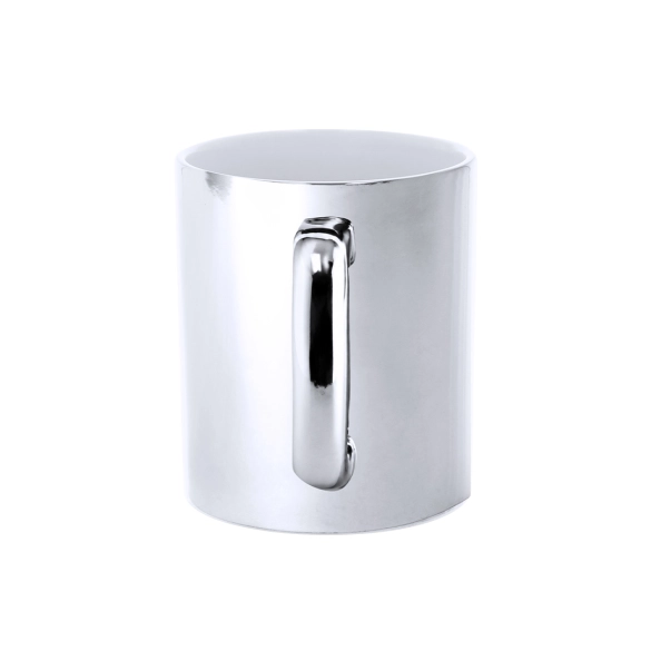 Mug céramique avec finition métal 350ml "Brossar"