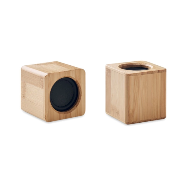 AUDIO SET, 2 haut parleurs sans fil bambou