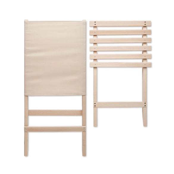 MARINERO, Chaise de plage pliable en bois