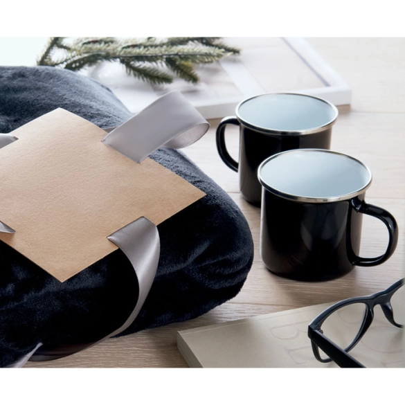 AGRADABLE, Ensemble couverture et 2 mugs