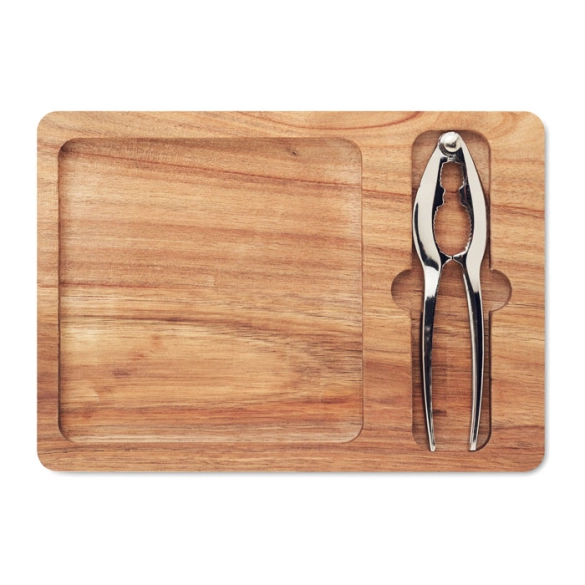 NUTPLATE, Set de casse-noix en acacia