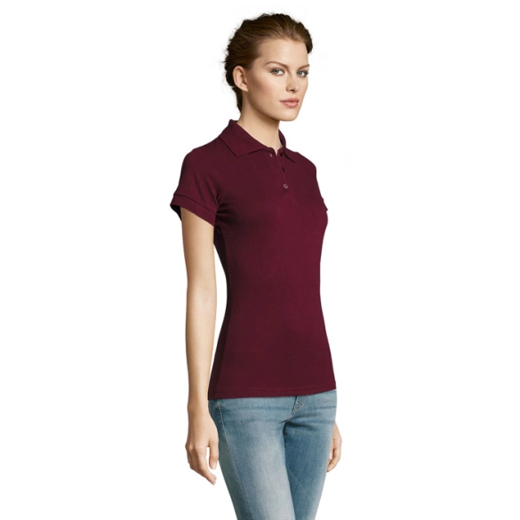 Polo femme en polyester et coton "Berga"