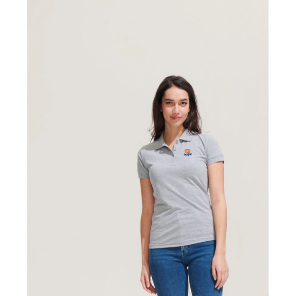 Polo femme en polyester et coton "Berga"