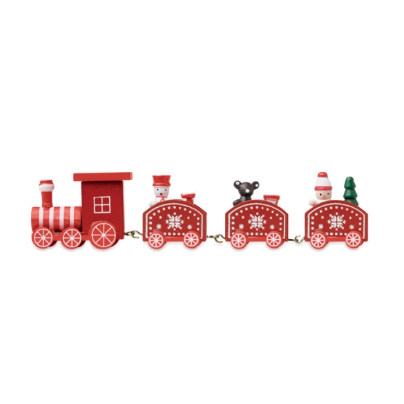 JUNA, Train de Noël en bois