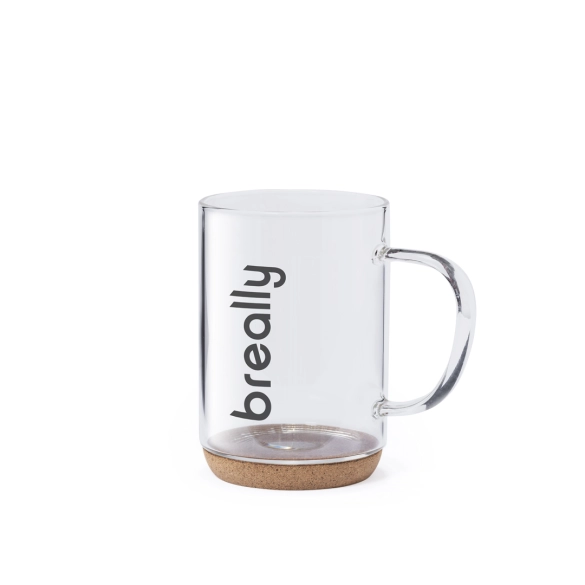 Mug en verre et liège 450ml "Kiev"