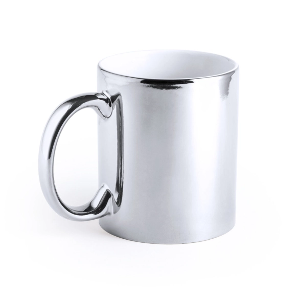 Mug céramique avec finition métal 350ml "Brossar"