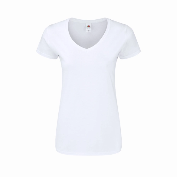 T-Shirt Femme Blanc Iconic V-Neck