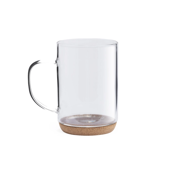 Mug en verre et liège 450ml "Kiev"