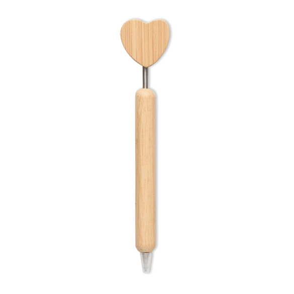 CORAPEN, Stylo à bille cœur en bambou