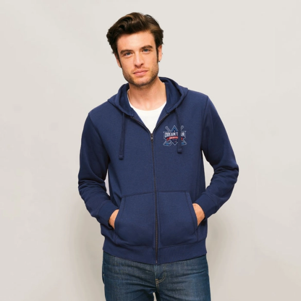 Veste zippée homme avec capuche 280gr "Conil-men"