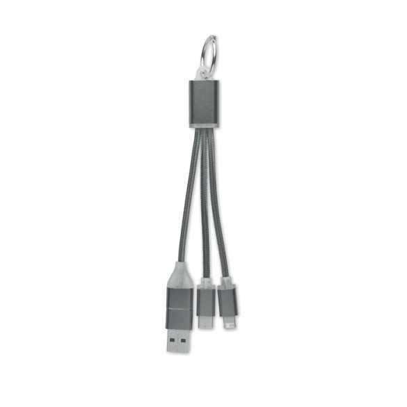 Porte-clés câble de charge 4 en 1 "Bari"