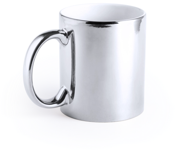 Mug céramique avec finition métal 350ml "Brossar"