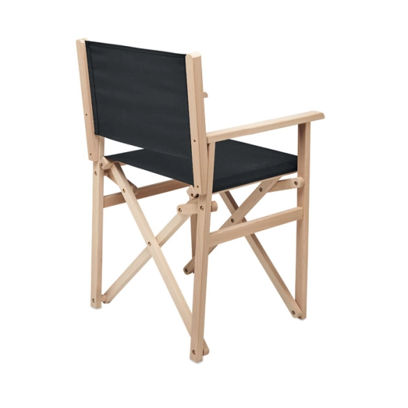 RIMIES, Chaise de plage pliable en bois